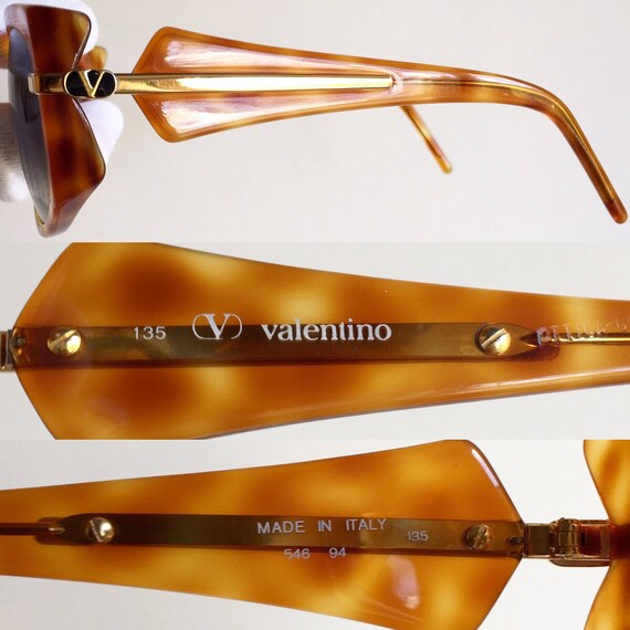 VALENTINO oversize sunglasses vintage rare square… - image 4