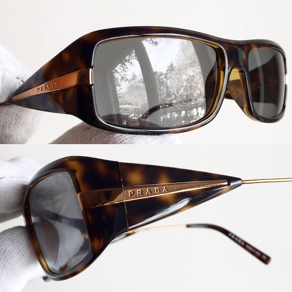 PRADA vintage sunglasses rare rectangular squared SPR… Gem