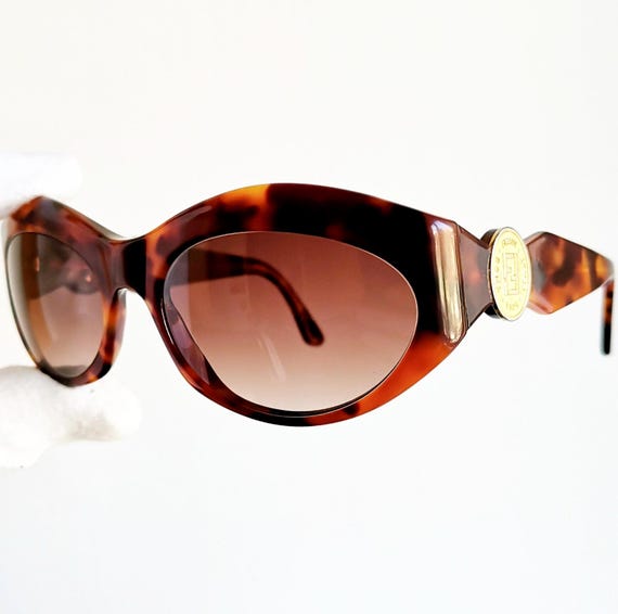 小物 FENDI Vintage Gold logo sunglasses VINTAGE FENDI FS 363 METAL LOGO SUNGLASSES MADE IN ITALY 56
