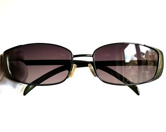 小物 GUCCI rimless sunglasses side logo y2k GUCCI Sunglasses Vintage Green Oval Wrap Small Side Shields 2658/S