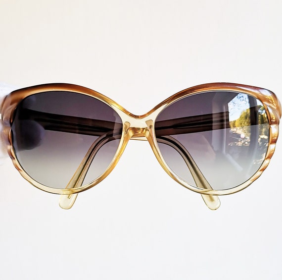 EMILIO PUCCI round sunglasses rare cateye squared… - image 1