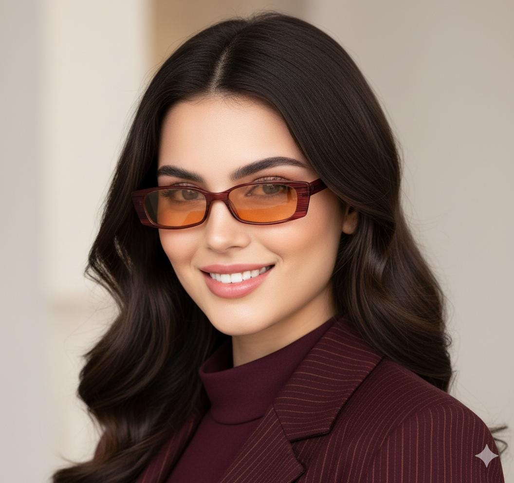 ARMANI Vintage Sunglasses Small Giorgio Emporio Bayonetta Cateye