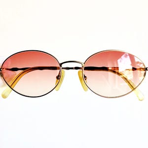 DIOR vintage Sunglasses rare oval gold pink Christian cateye Rihanna Kylie Jenner small tiny 2892 pin up rockabilly frame new lens 90s y2k