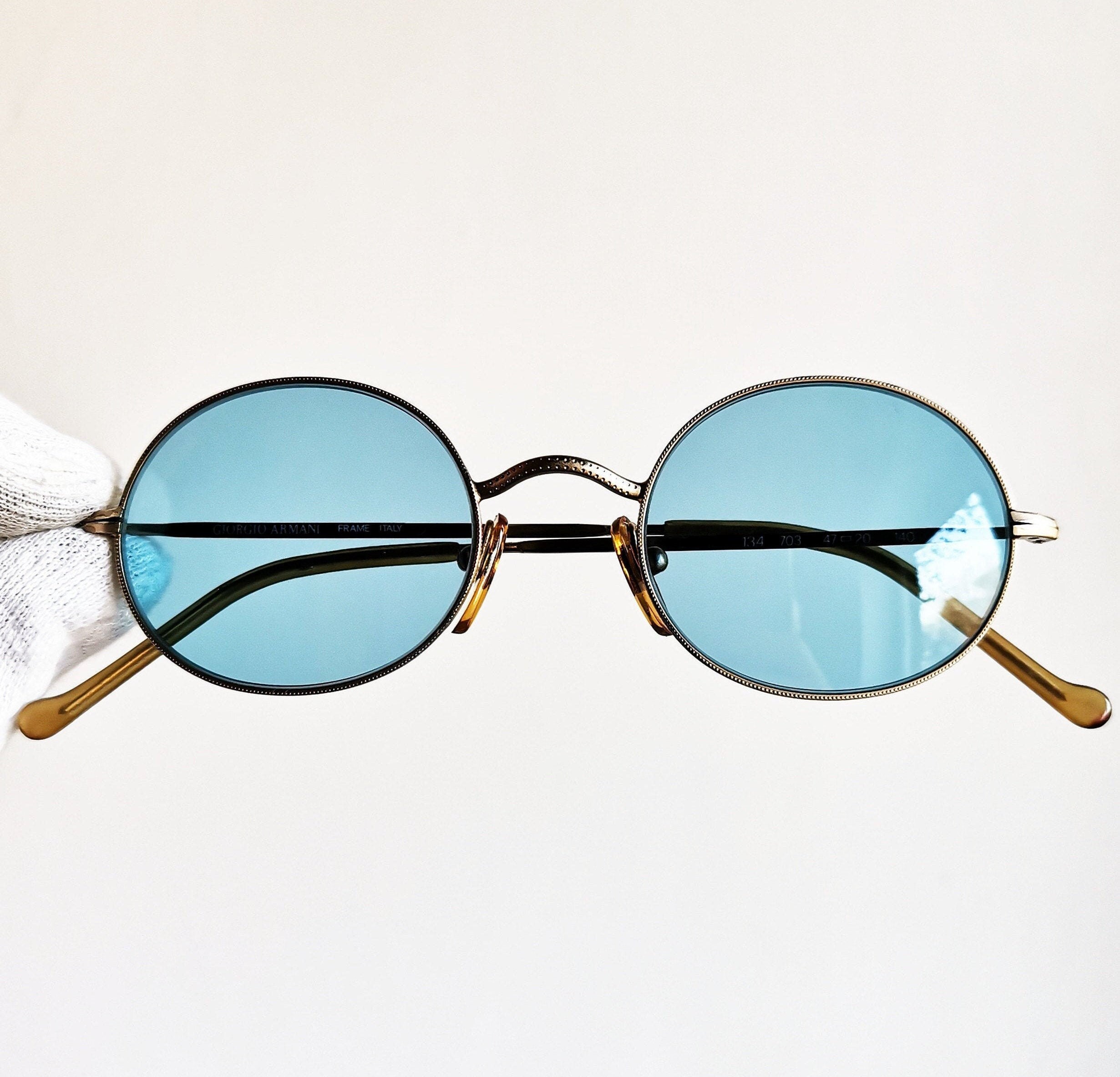 Giorgio armani vintage round sunglasses sale