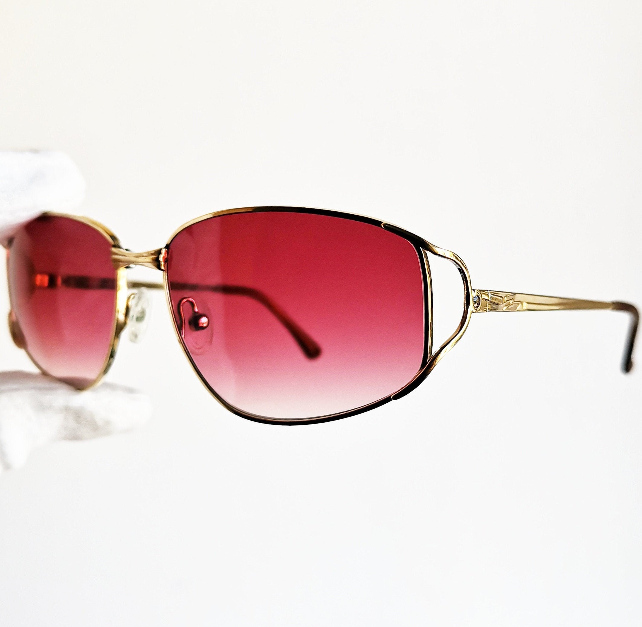 GENNY By Gianni Versace Model 552 EYEGLASSES GLASSES FRAME 54-15-125 Italy VTG GIANNI PO EYEGLASSES 55 55/17/140 BROWN FLEX HINGE H552 | eBay main image 3