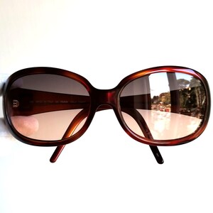 FENDI occhiali da sole vintage tartaruga marrone oro ovale maschera squadrata avvolgente FS5077 montatura Lady Gaga Kylie Jenner Rihanna nuovo viola lenti rosa anni 90 y2k