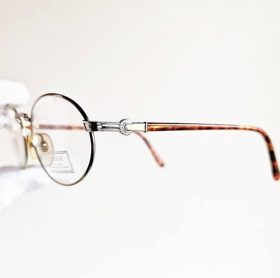 FENDI Vintage Eyewear Rare Eyeglasses Oval Gold FENDISSIME