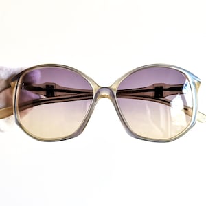 YVES SAINT LAURENT vintage Ysl sunglasses Paris square hexagon white pearl blue France Cybelle Angelina Jolie by the sea purple lens new Nos