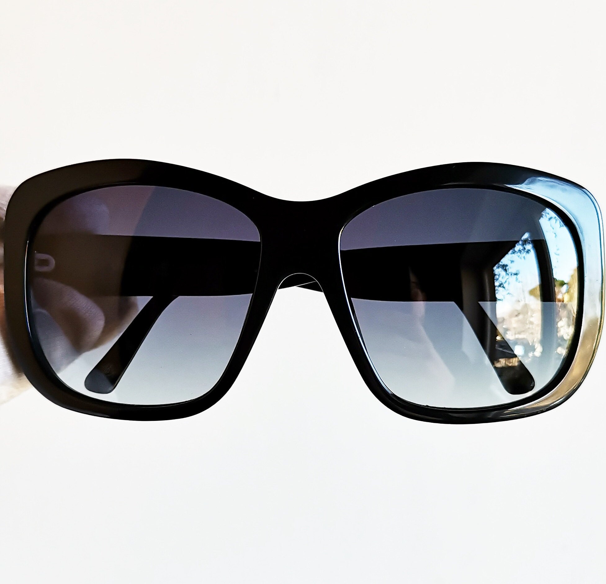 Vintage 90\'s Versace Wrap Sunglasses Black ? NEW Photos! Rare Vintage 1990s Gianni Versace Black Sunglasses Mod. 619  main image 4