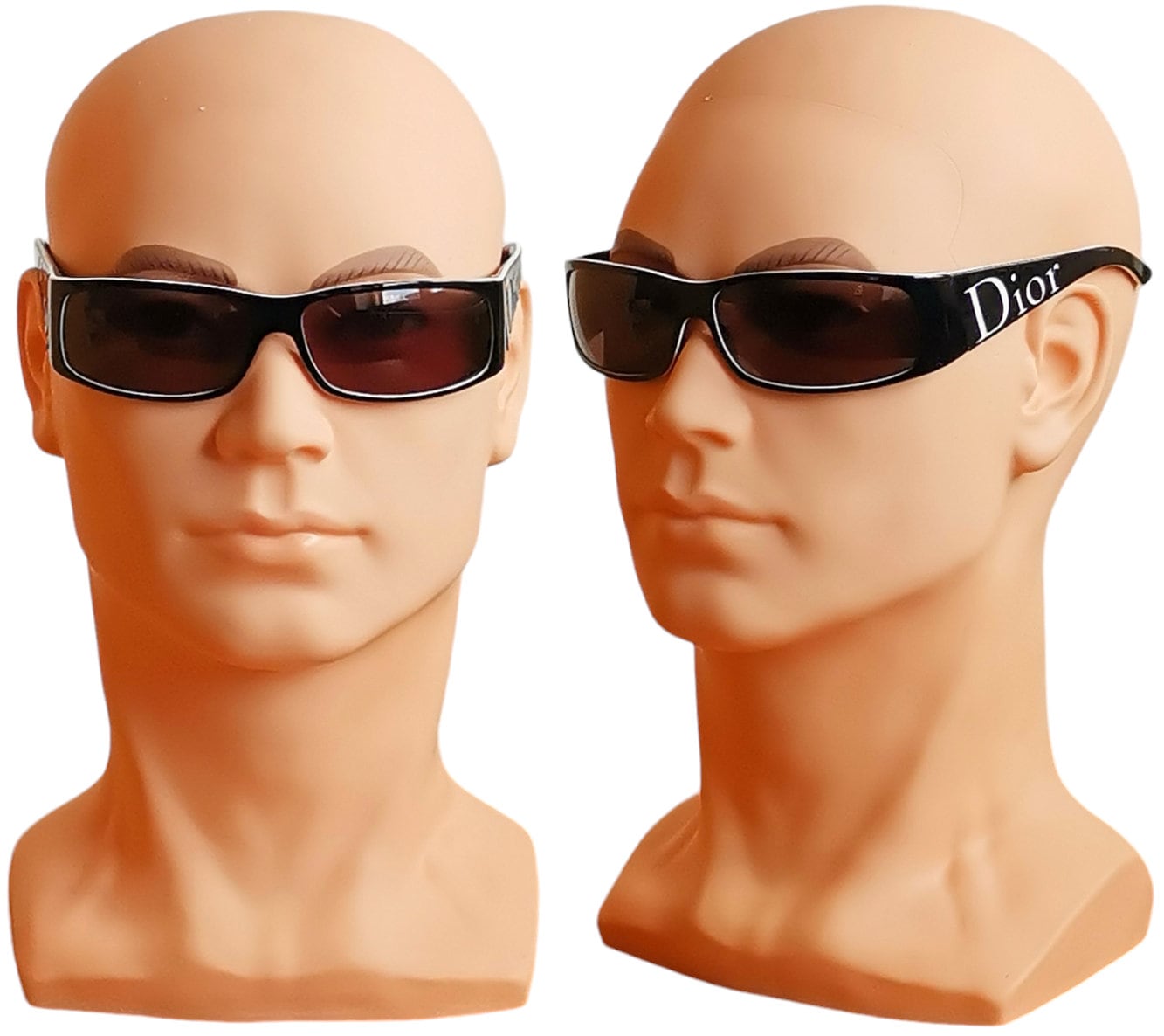 【調節可能♪】Dior バイザー DIOR Vintage Sunglasses Black White Wrap Oval Christian Your