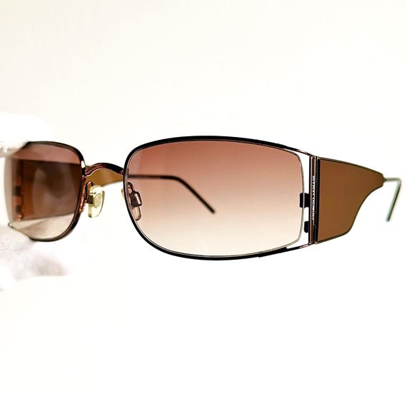 ARMANI Vintage Sunglasses Oval Brown Frame Emporio Giorgio  display picture 2
