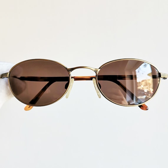 MAUI JIM vintage sunglasses oval gold copper brown