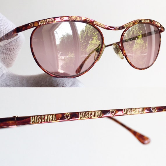 MOSCHINO by PERSOL small vintage Sunglasses rare … - image 3