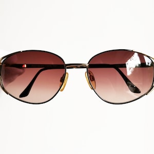 YVES SAINT LAURENT vintage sunglasses Ysl rare oval black gold 4092 square aviator drop sun frame Migos Tupac Rihanna Lady Gaga designer 90s