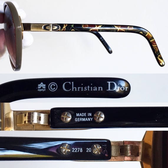 DIOR vintage sunglasses rare oval new purple pink len… Gem