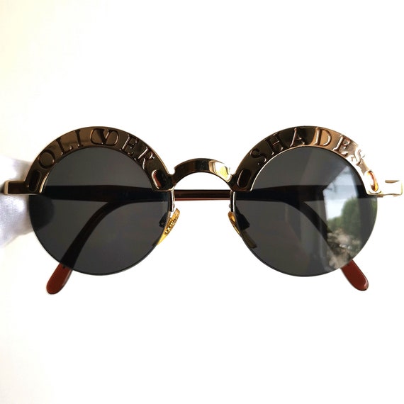Valentino OLIVER SHADES vintage Sunglasses gold green… - Gem