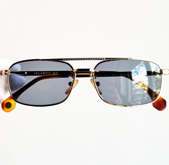 VERSACE vintage Sunglasses oval aviator rectangul… - image 1
