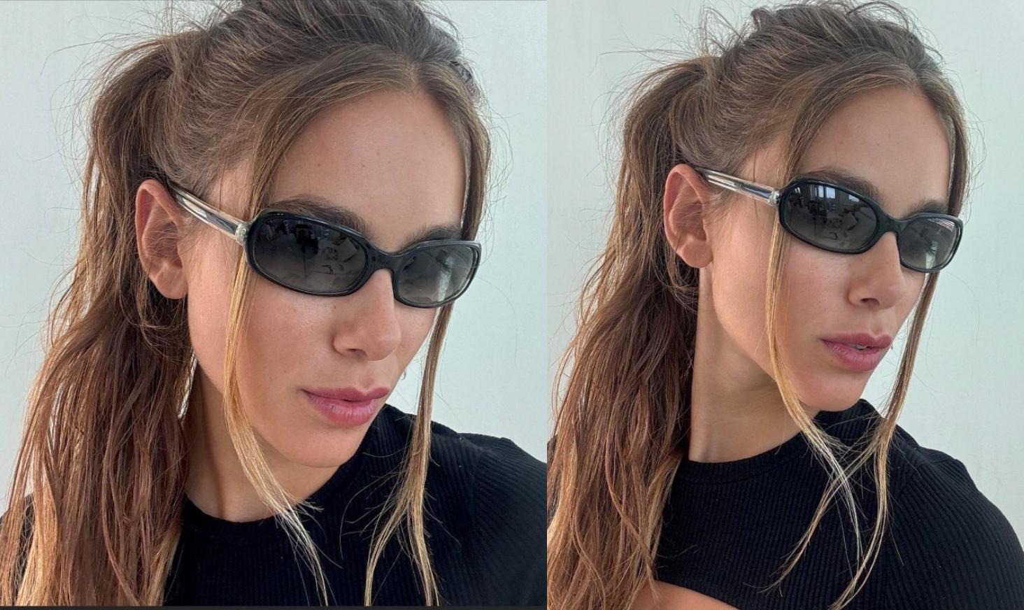 ALAIN MIKLI Sunglasses Oval Vintage Brown Black 5676 Frame