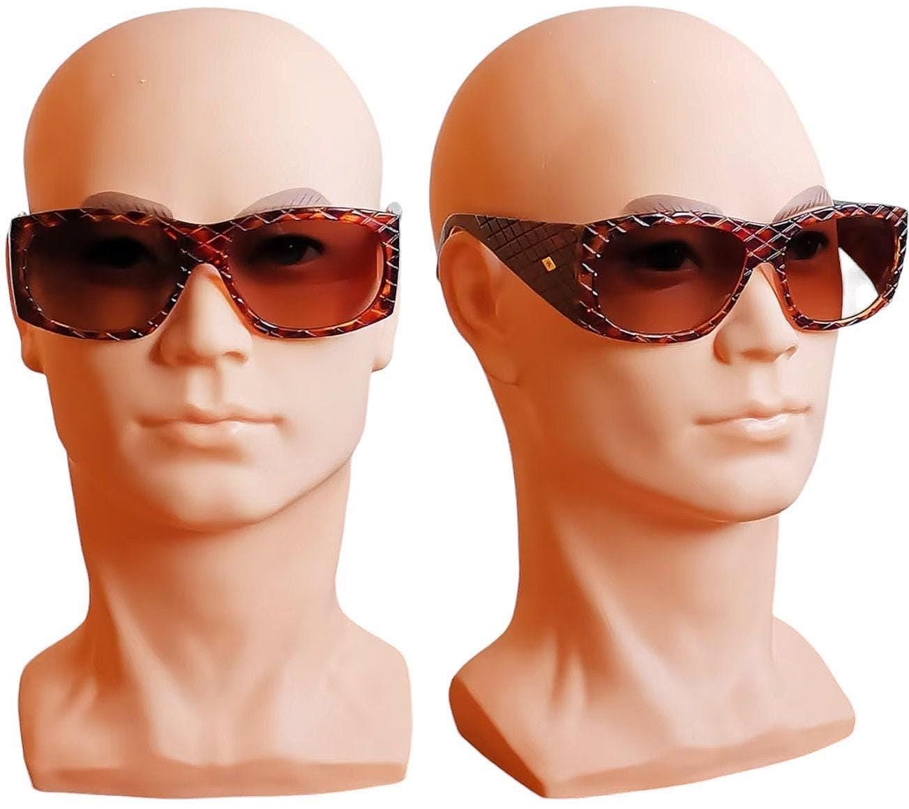 HELENA RUBINSTEIN Vintage Sunglasses Matelasse Quilted Wrap 