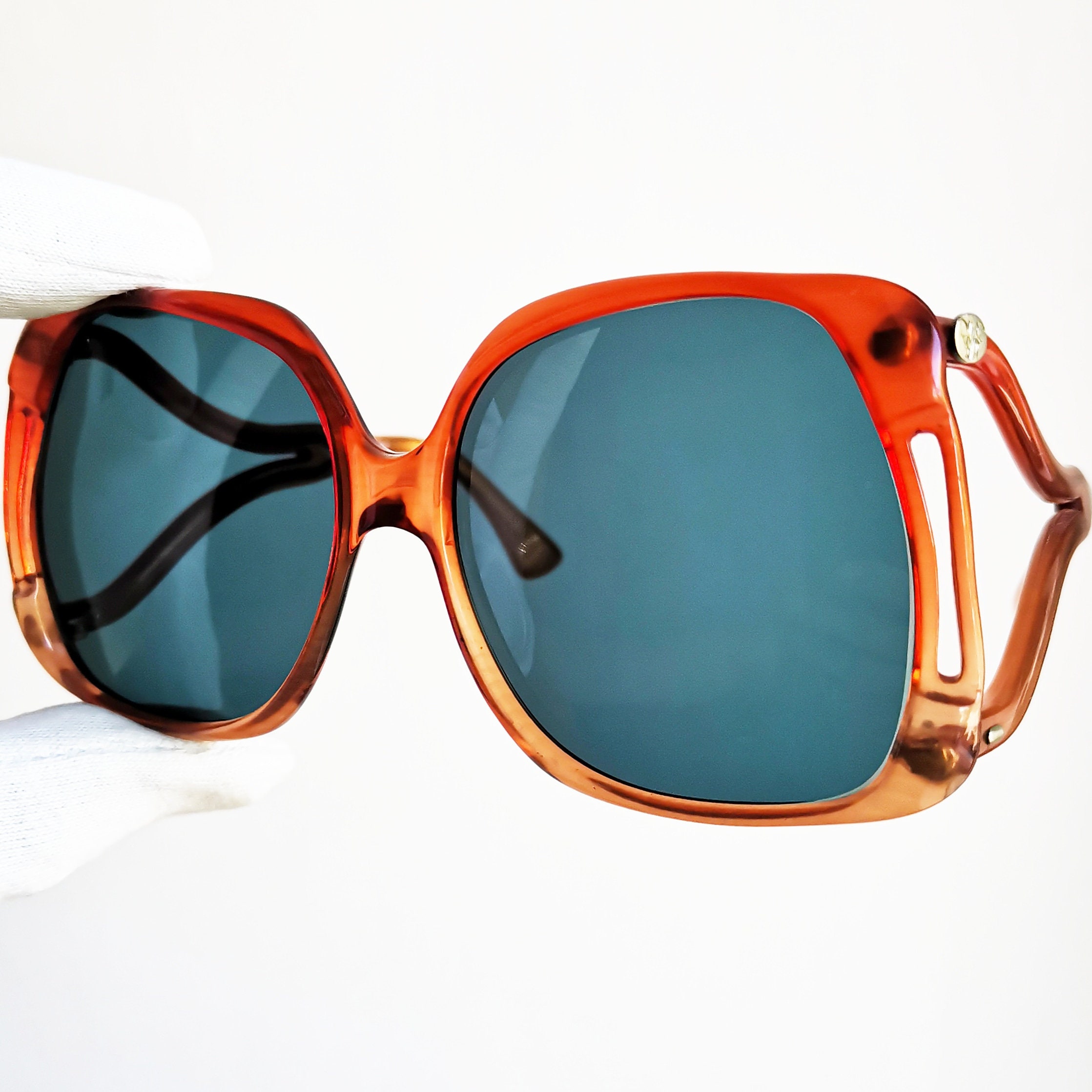 DIANE VON FURSTENBERG Vintage Sunglasses Rare Red Square | Etsy