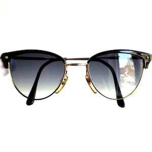 Óculos de sol vintage STING olho de gato dourado preto raro 18 da AK armação pequena diva Rihanna Bella Hadid Lady Gaga Kylie Kendall Jenner novo NOS anos 90 Y2K