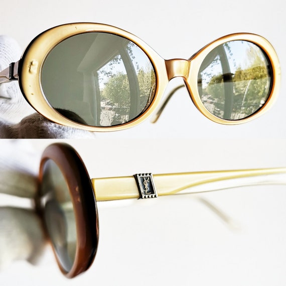 YVES SAINT LAURENT sunglasses vintage Ysl rare ov… - image 3