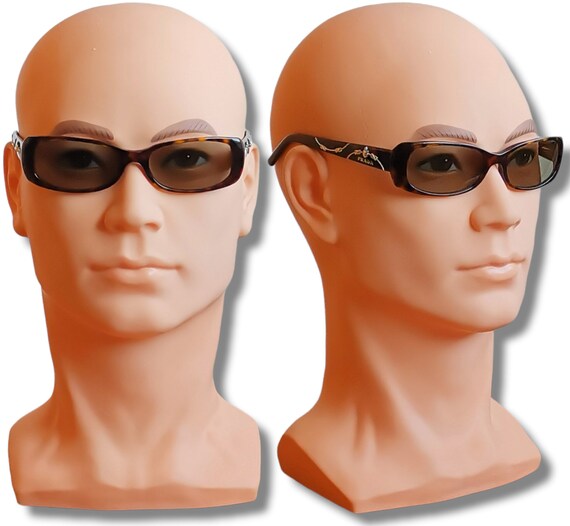 小物 Prada Limless Sunglasses Brown PRADA Vintage Sunglasses Rare Rectangular Squared VPR03L