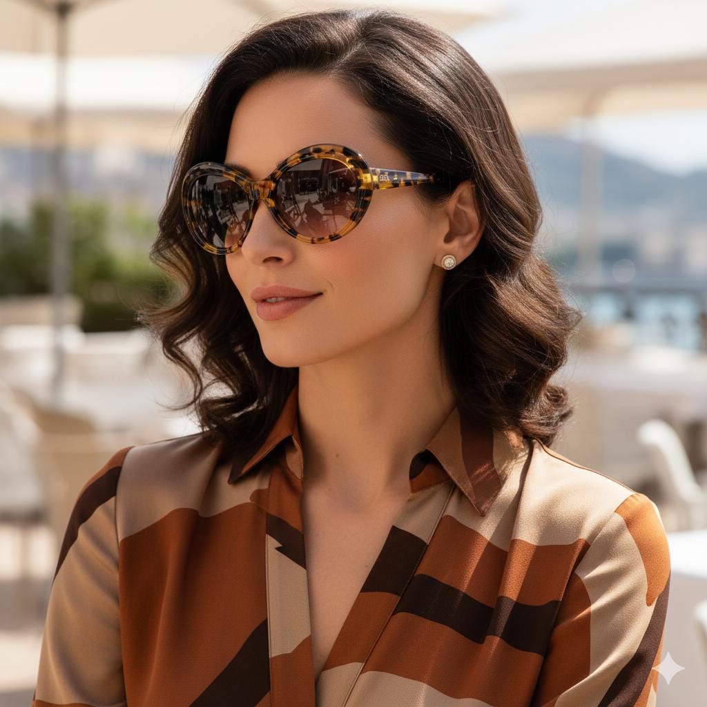 GUCCI Vintage Sunglasses Tortoise Brown Gold GG2157/S Frame