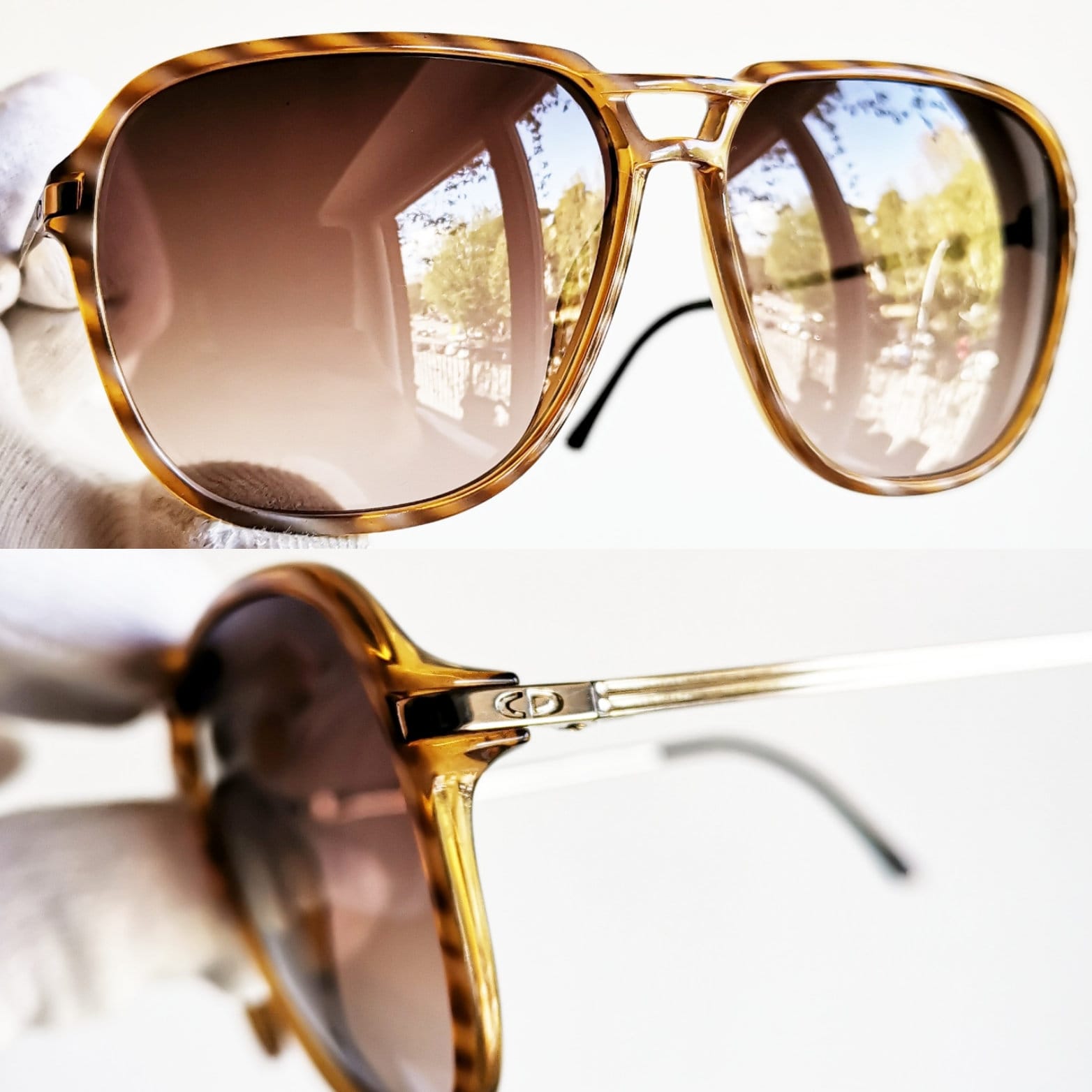 DIOR Monsieur Vintage Sunglasses Square Aviator 2296  display picture 3
