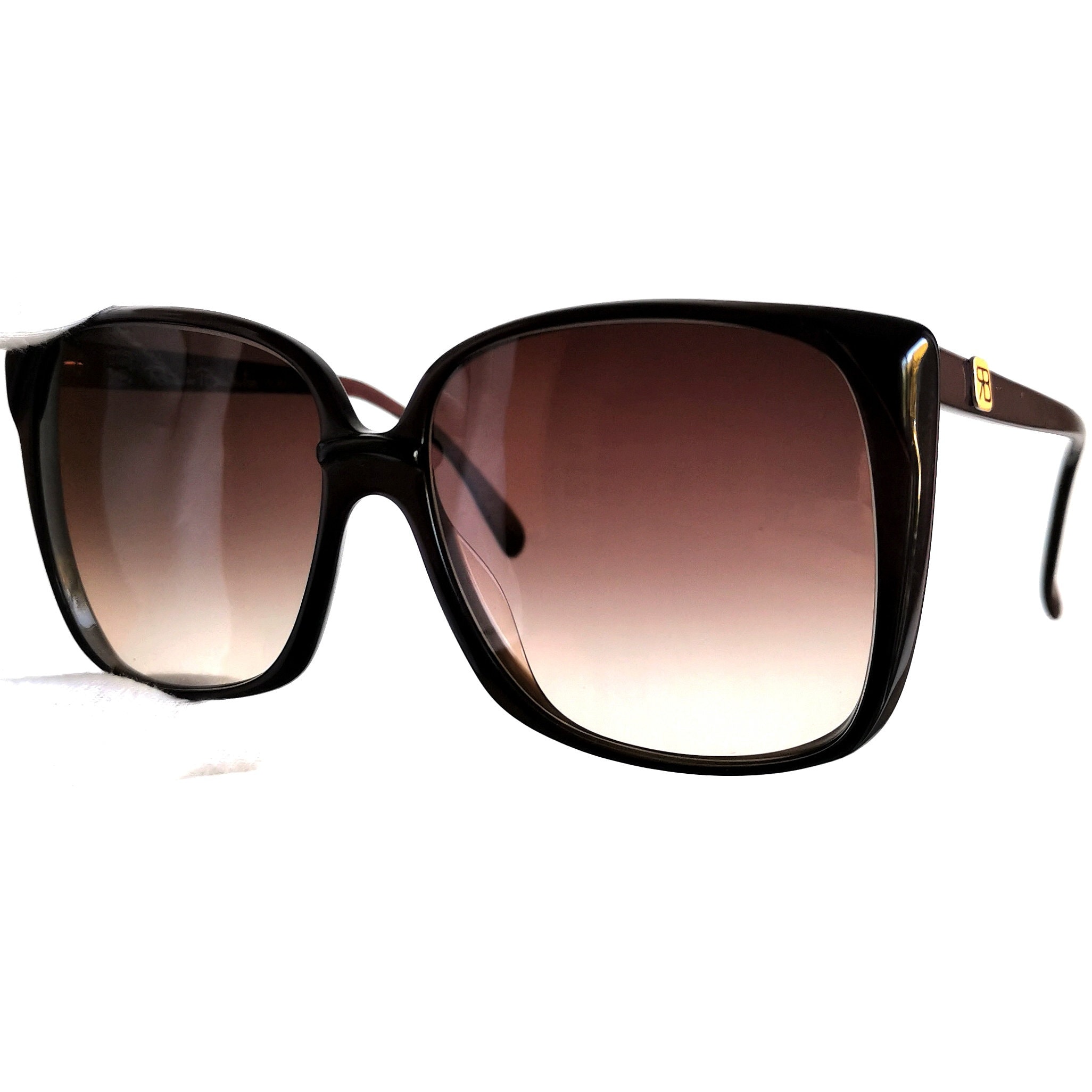 Vintage Renato Balestra Sunglasses RB516/958 Gold Red Frames with Pink Lenses RENATO BALESTRA Vintage Sunglasses Square Oversize Cateye  main image 3