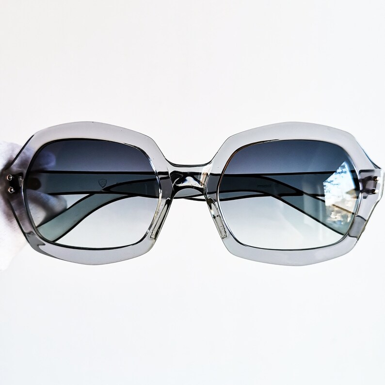ESSILOR Vintage Sunglasses Rare Transparent Clear Light Blue Etsy Sweden