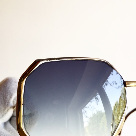 CARL ZEISS lunettes de soleil vintage masque carré rare 22 CARAT plaqué Kt jante kt sans jatogone argent hexagone 6836 cadre nouvelles lentilles CARL ZEISS lunettes de soleil vintage masque carré rare 22 CARAT plaqué Kt jante kt sans jatogone argent hexagone 6836 cadre nouvelles lentilles