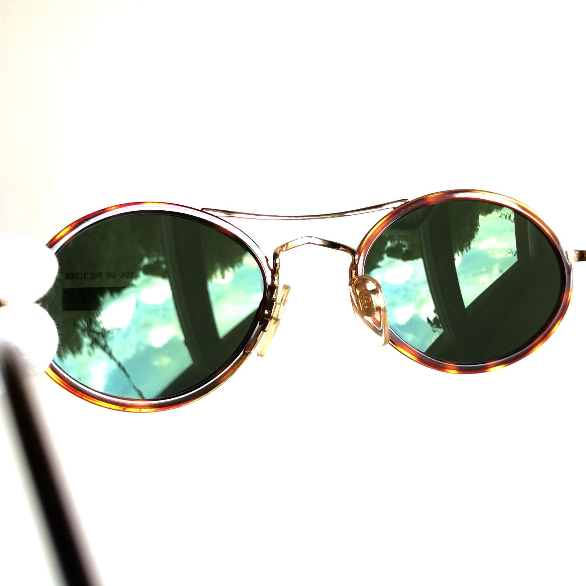ARMANI Vintage Sunglasses Brown Gold 626 822 Frame Emporio Giorgio