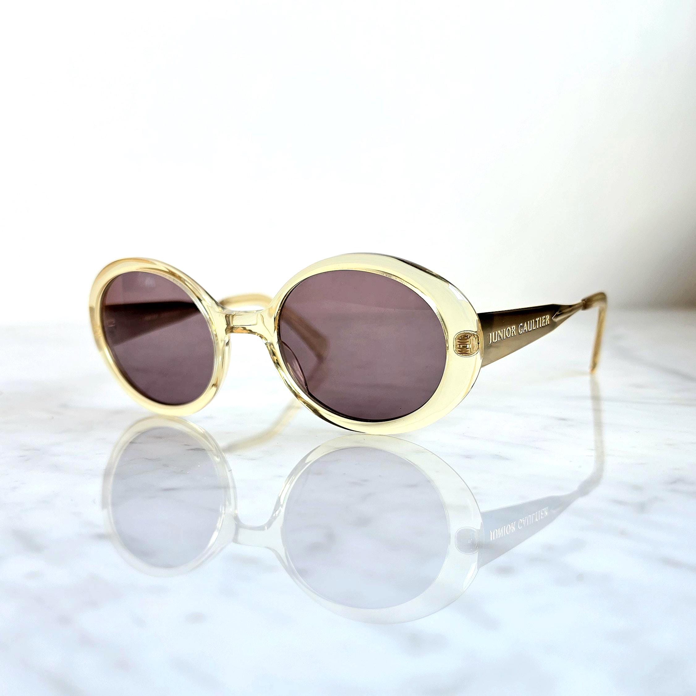 JEAN PAUL GAULTIER Vintage Sunglasses Jpg Gold Clear 58-2274