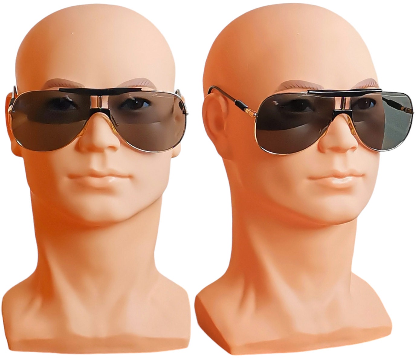 ALITALIA Vintage Sunglasses Aviator Gold Black Professional 560