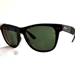 Ray Ban WAYFARER II Roland Garros Paris tennis cup vintage sunglasses square black frame Bausch&Lomb BL rayban usa silver rare winner 70 80s