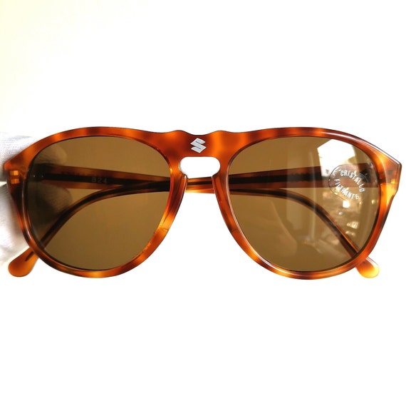 SUZUKI vintage sunglasses tortoise brown white lo… - image 1