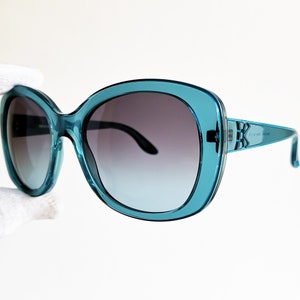 MAX&CO vintage sunglasses rare square mask wrap light blue oversize diva French style 167/S Rihanna Lady Gaga cateye bow 90s frame new NOS