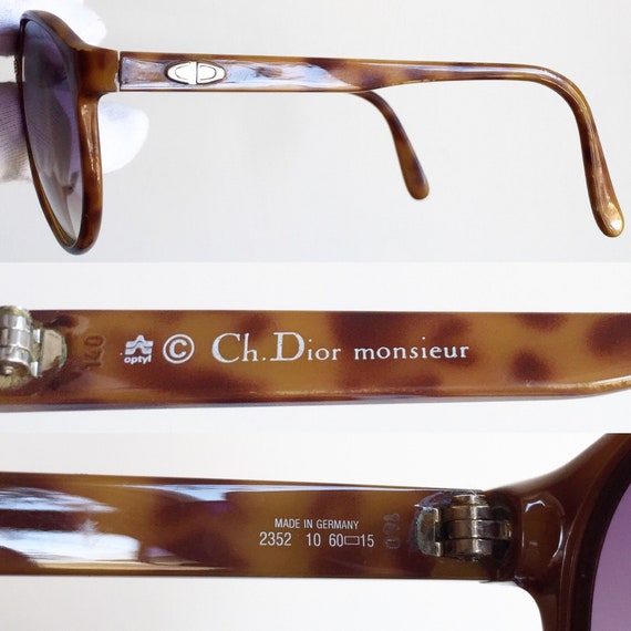DIOR Monsieur vintage sunglasses rare teardrop su… - image 4