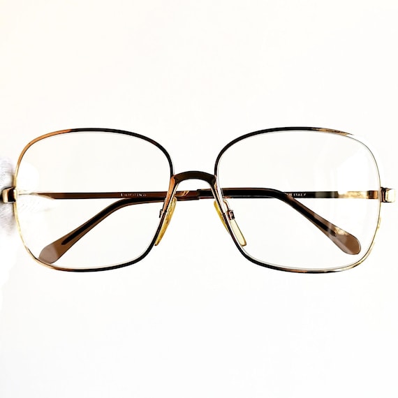 LUXOTTICA 18K Gold plated eyewear vintage eyeglasses … - Gem