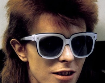 EMMANUELLE KHANH Square Vintage Sunglasses Red Flower New Purple