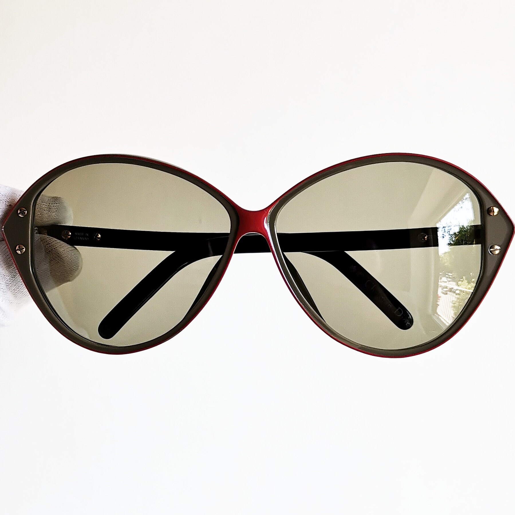 DIOR Vintage Sunglasses Rare Oval Odd Shape Made in Germany | Etsy Hong Kong