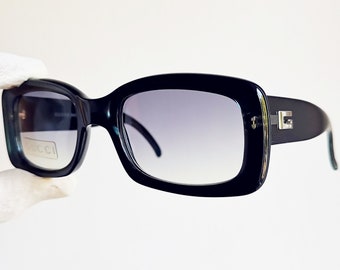 GUCCI Vintage Sunglasses Rare Square Thick Bold Frame GG2407