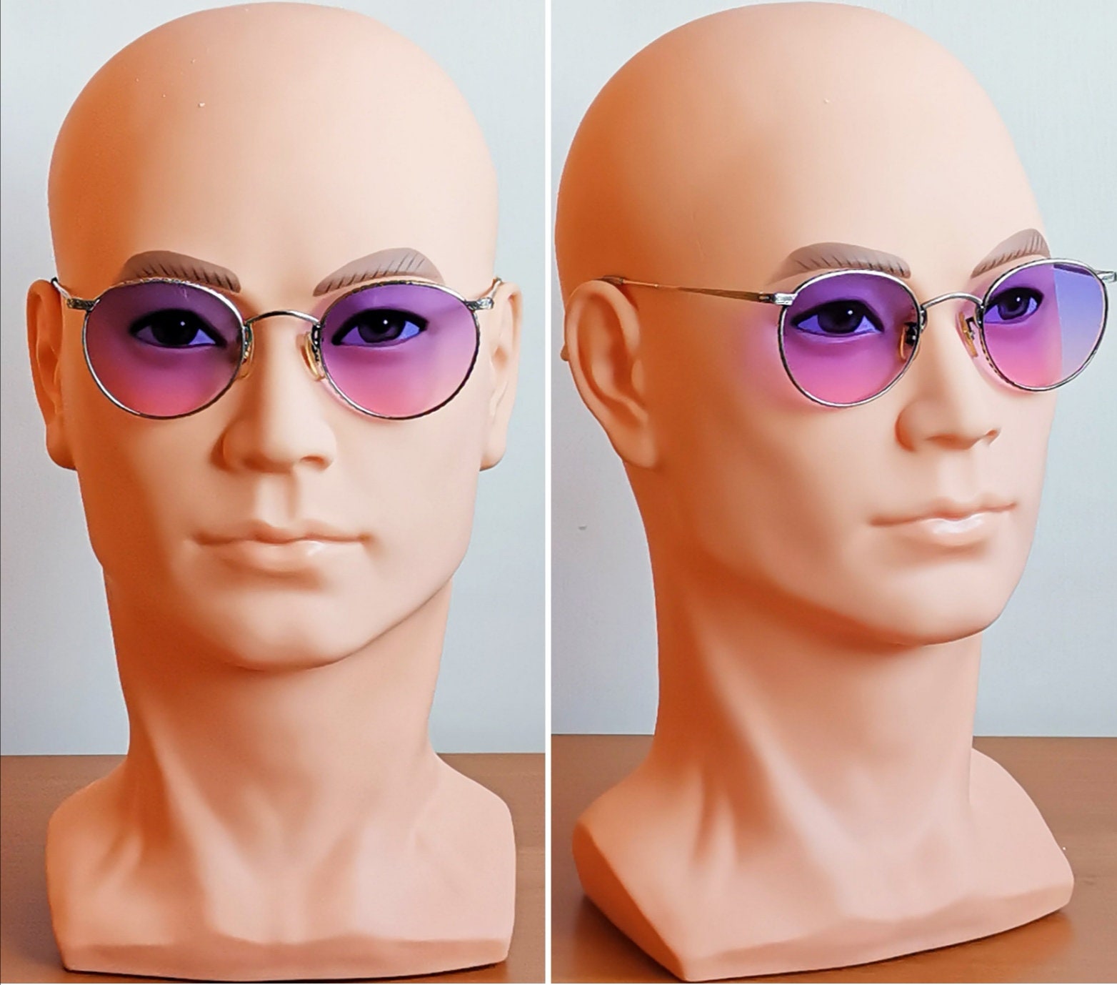 OLIVER PEOPLES Sunglasses OP-47 Round Titanium Silver Goth
