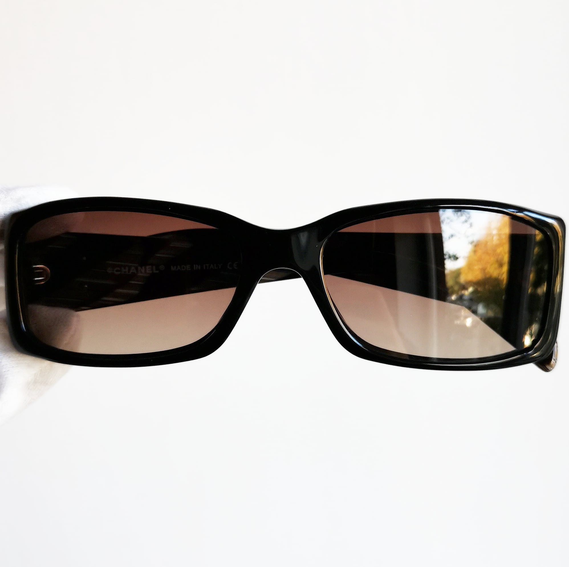 お中元 お歳暮 お年賀 夏 冬 年末年始のご挨拶 ギフト 通販な Rare Sunglasses Vintage CHANEL Rectangular Black Oval Square 小物