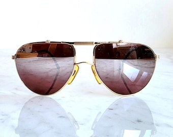 CHRISTIAN DIOR Monsieur 2248 40 Vintage Sunglasses Aviator Gold