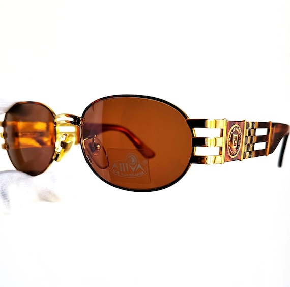 小物 FENDI Vintage Gold logo sunglasses VINTAGE FENDI FS 363 METAL LOGO SUNGLASSES MADE IN ITALY 56