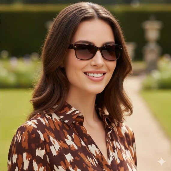 CHANEL Vintage Sunglasses Quilted Square Brown Gold 3135  display picture 3