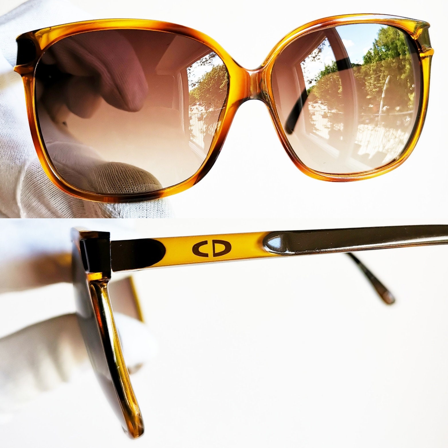 小物 Vintage Dior Sunglasses Tortoise Italy Vintage CHRISTIAN DIOR CD2957 14B 51mm Tortoise Oversized