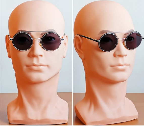 Police sunglasses round on sale